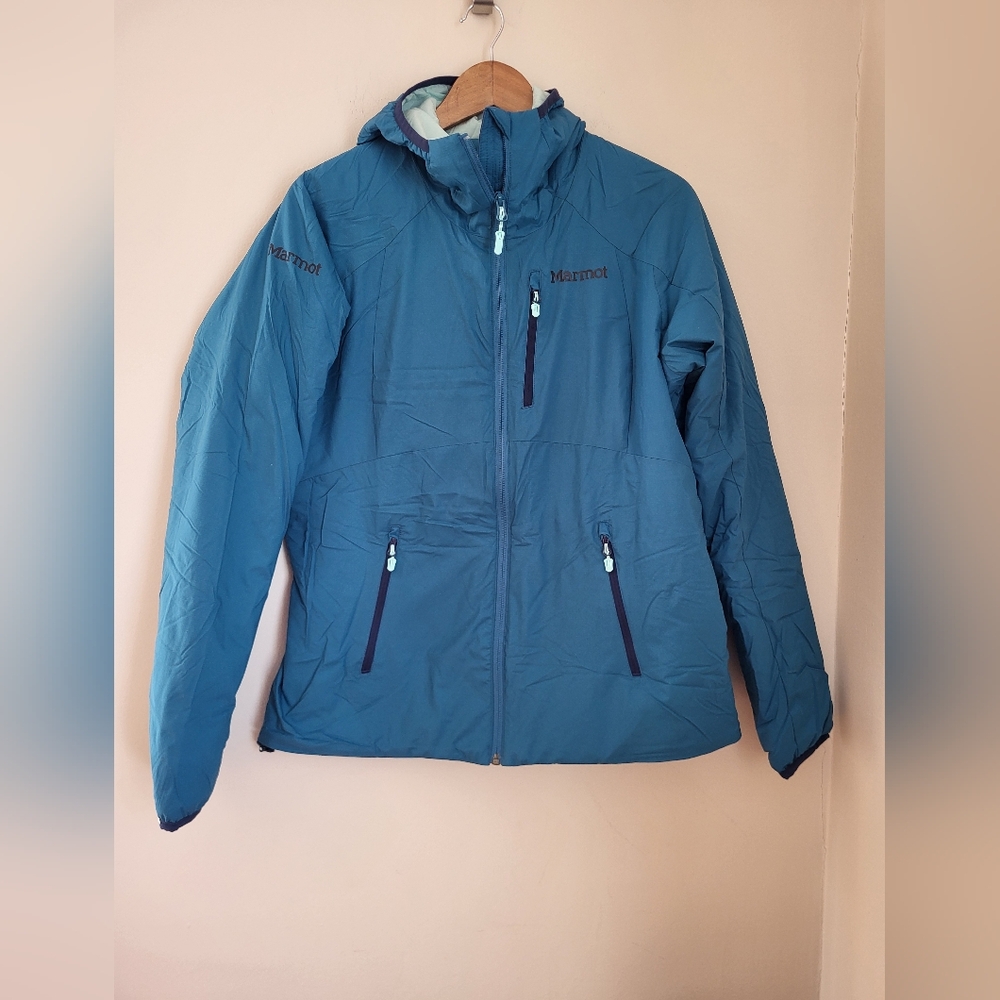 Marmot Novus Hoodie Jacket - Size L, Teal